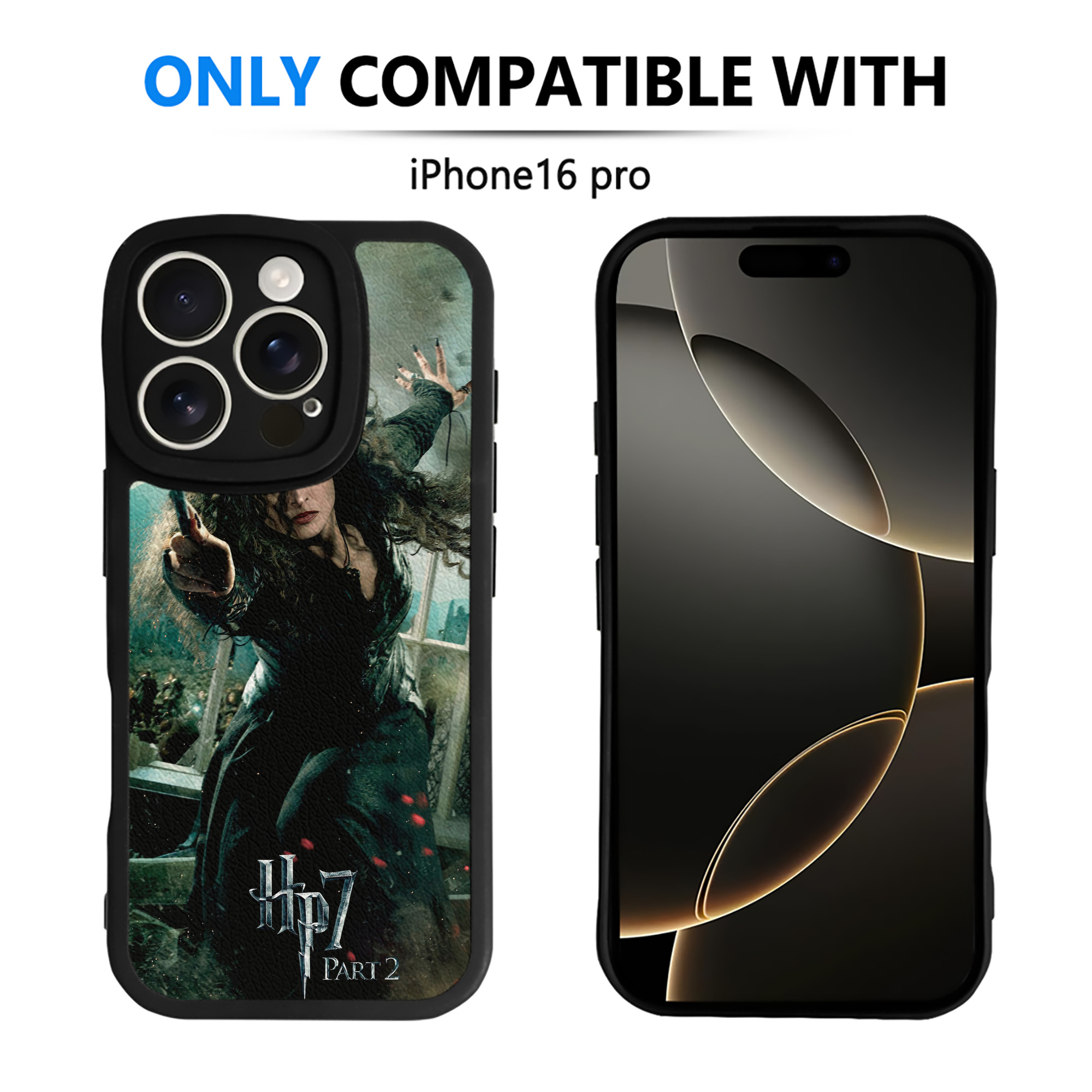 （画像用） Harry Potter ハリー・ポッターシリーズ 【iPhone 16シリーズ対応】シリコンスマホケース（レザー調） 材質：シリコン